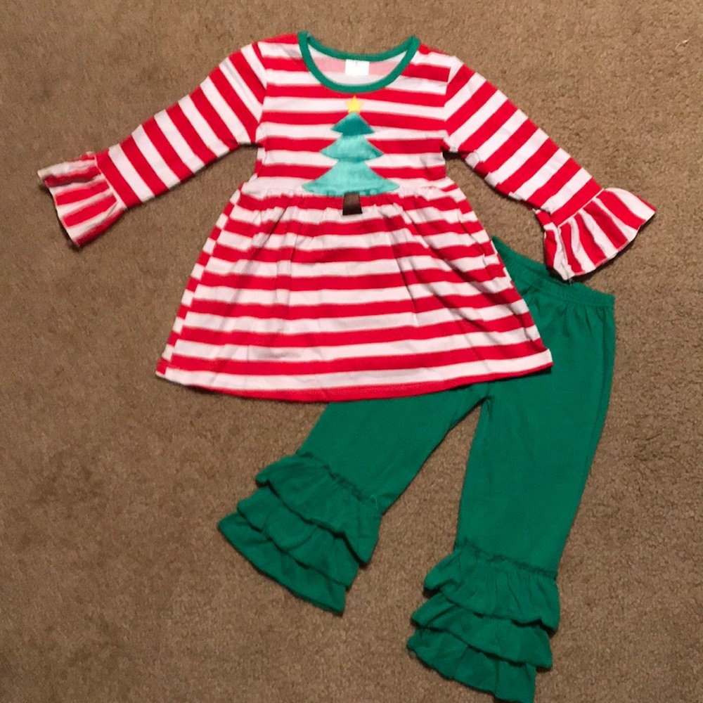 Little Girls Christmas Outfit